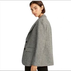 NWT J Crew Somerset Graphite English Wool Herringbone Blazer 00